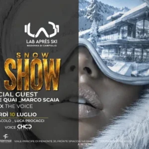 Snow to Show al Frontemare 10 luglio 2026. Ticket Tavoli