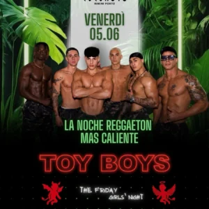 Toy Boys al Coconuts 05 giugno 2026. Ticket Tavoli