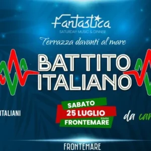 Battito Italiano al Frontemare 25 luglio 2026. Ticket Tavoli