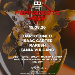Ferragosto Week al Classic Club 15 agosto 2026. Ticket