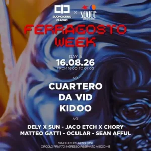 Ferragosto Week al Classic Club 16 agosto 2026. Ticket