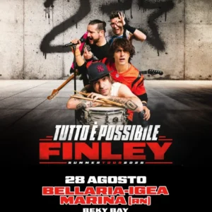 Finley al Beky Bay 28 agosto 2026. Ticket