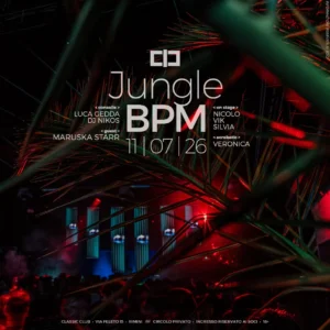 Jungle BPM al Classic Club 11 luglio 2026. Ticket
