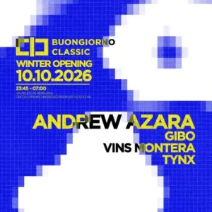 Andrew Azara al Classic Club 10 ottobre 2026. Ticket