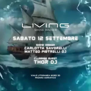Carlotta Savorelli al Living Disco 12 settembre 2026. Ticket Tavoli