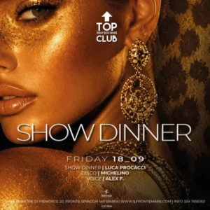Show Dinner al Frontemare 18 settembre 2026. Ticket Tavoli