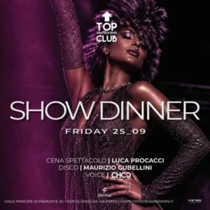 Show Dinner al Frontemare 25 settembre 2026. Ticket Tavoli