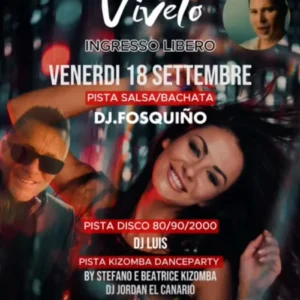 Vivelo al Beso Club 18 settembre 2026. Ticket Tavoli