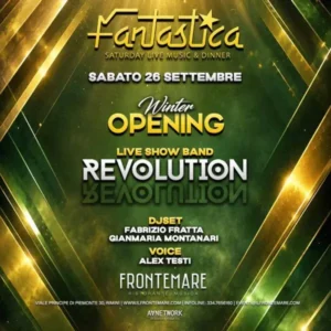 Winter Opening al Frontemare 26 settembre 2026. Ticket Tavoli