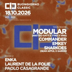 Modular al Classic Club 18 ottobre 2026. Ticket