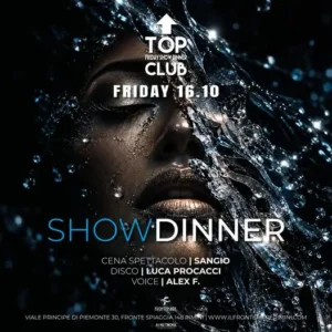 Showdinner al Frontemare 16 ottobre 2026. Ticket Tavoli